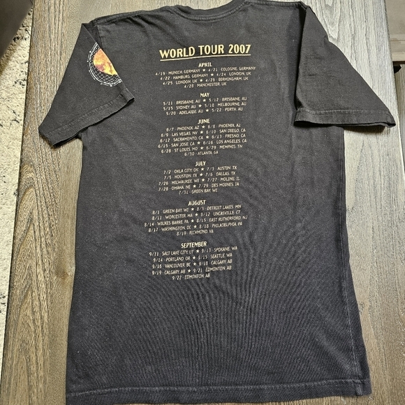 Keith Urban World Tour 2007 Short Sleeve Graphic TShirt Size S - Picture 6 of 9